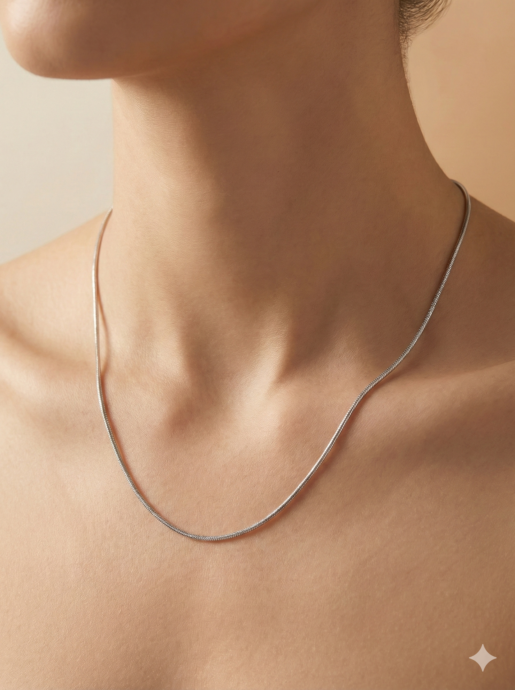 Classic High-Polish Silver Snake Chain