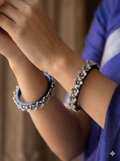 Midnight Bloom Floral Bangle