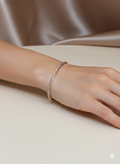 Tri-Tone Twisted Silk Rope Bracelet