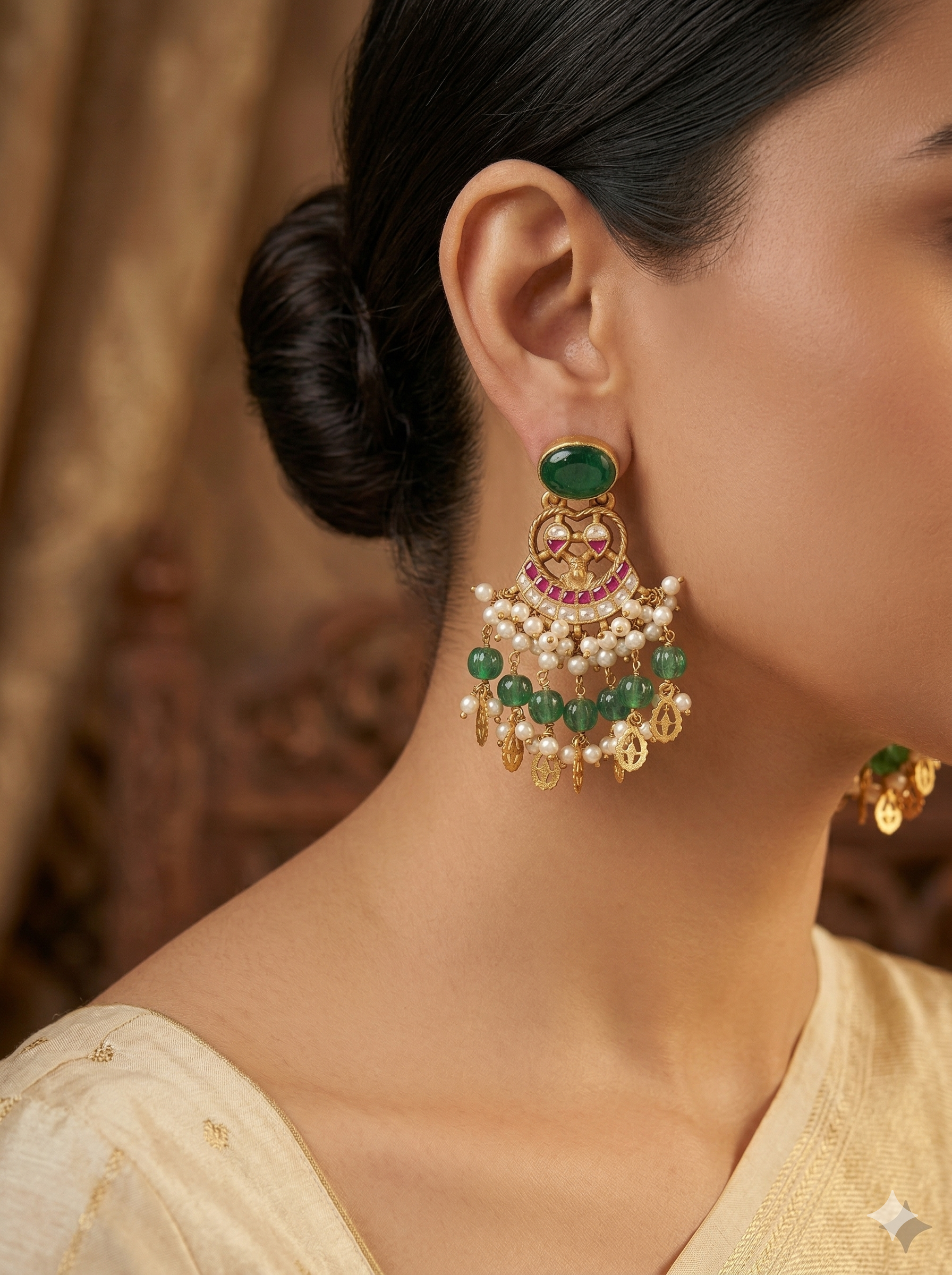 The Vrindavan Emerald Chandbalis
