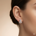 Radiant Baguette & Marquise Cluster Studs