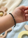 Classic Black Bead Silver Nazariya Set