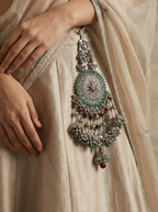Antique Silver Sun-Inspired Mandala Juda