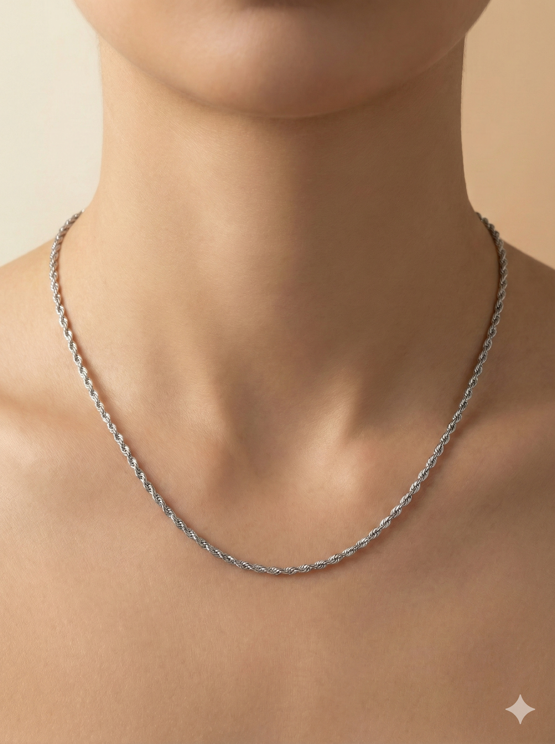 Classic Diamond-Cut Rope Chain