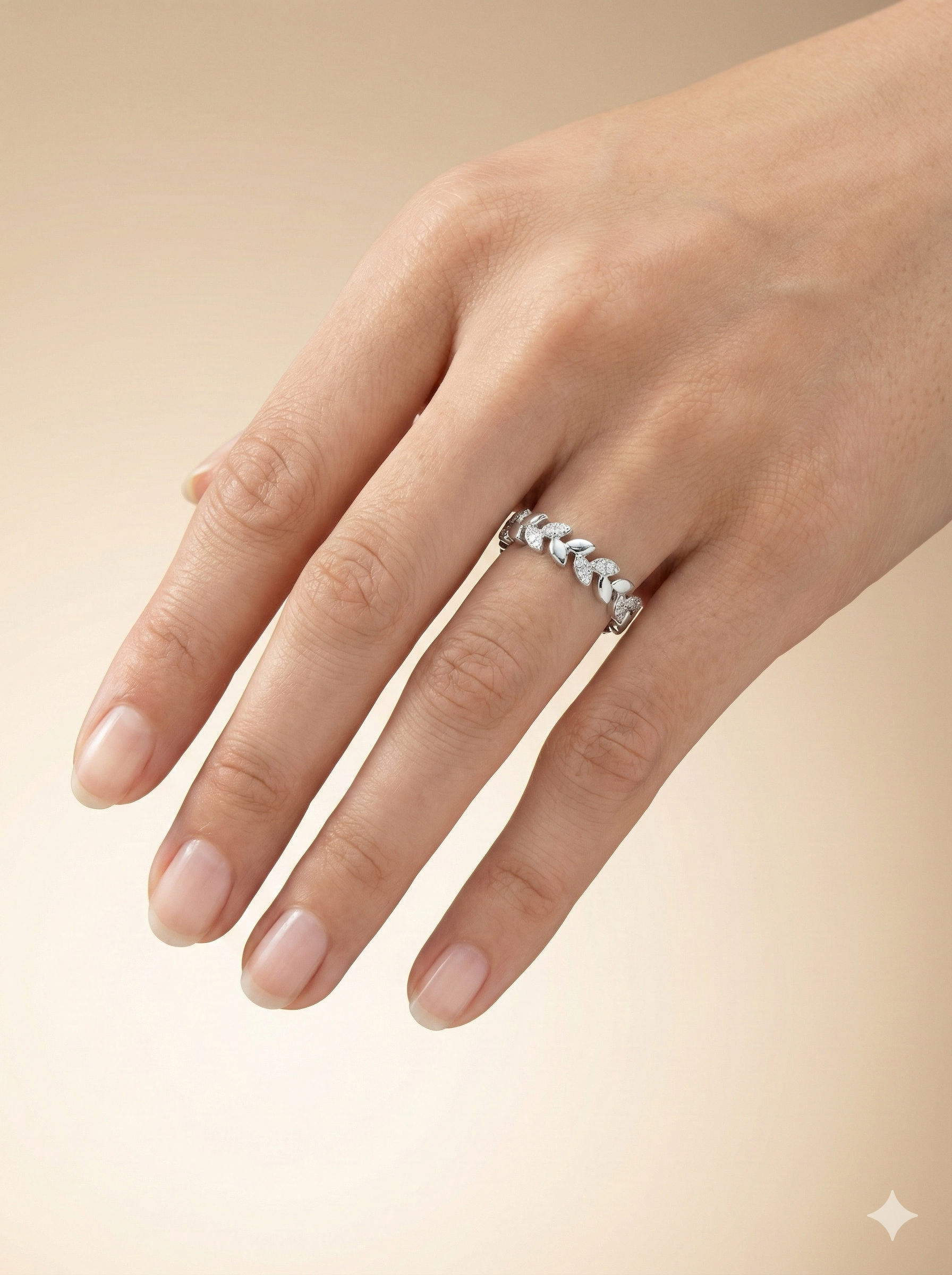 Dainty Silver Willow Band