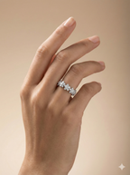 Blooming Garden Silver Floral Band