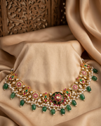 The Rajwada Emerald & Pearl Heritage Necklace