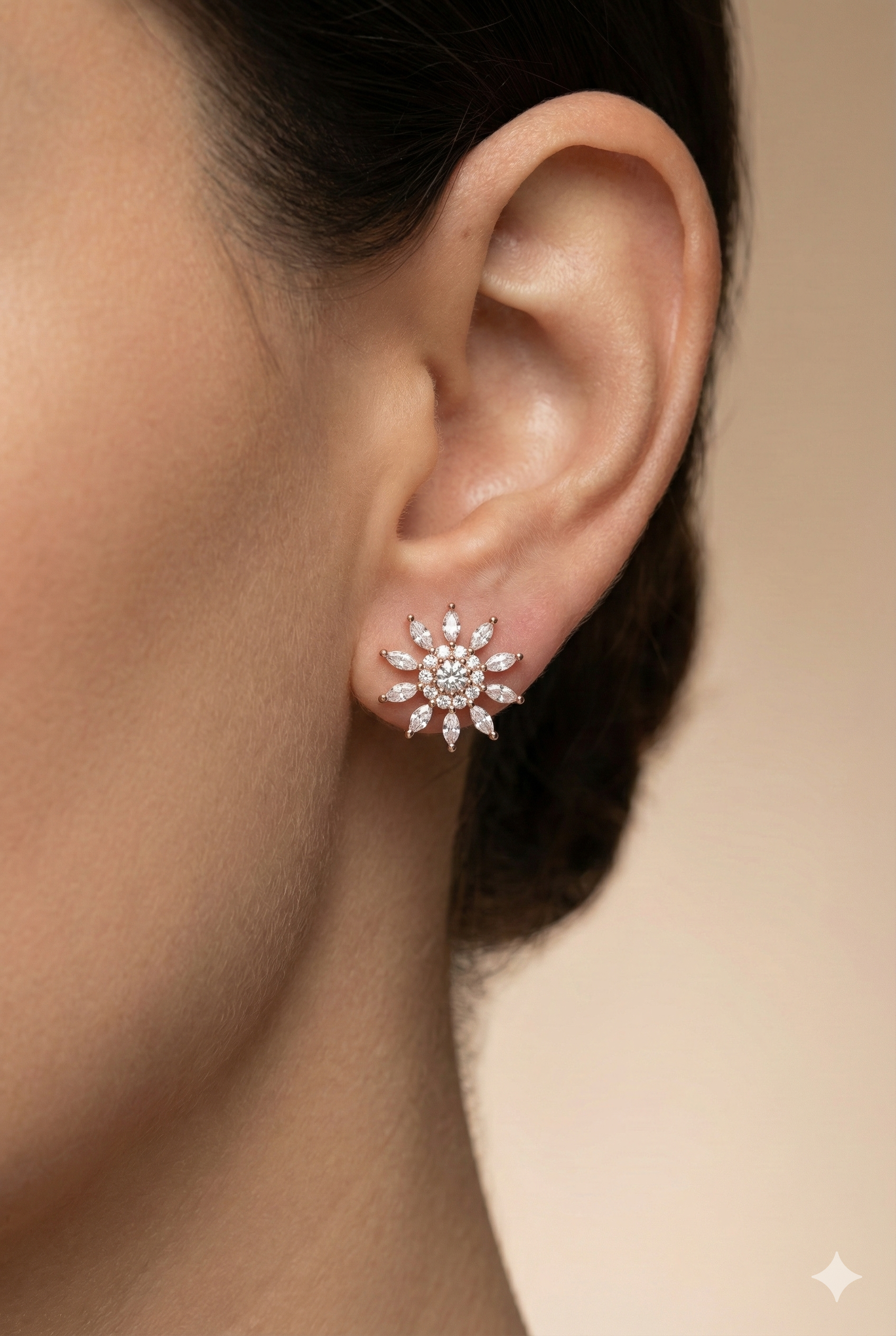 Sparkling Marquise Starburst Studs