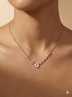 Celestial Orbit Rose Gold Necklace
