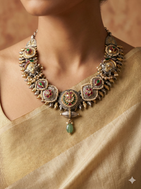 The Guttapusalu Inspired Dual-Tone Necklace