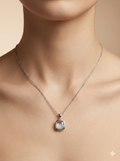 Sparkling Cushion Halo Pendant