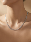 Multi-Strand Silver Delicate Layered Chain