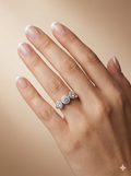Triple Halo Statement Ring