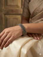 Scalloped Layered Silver Cuff