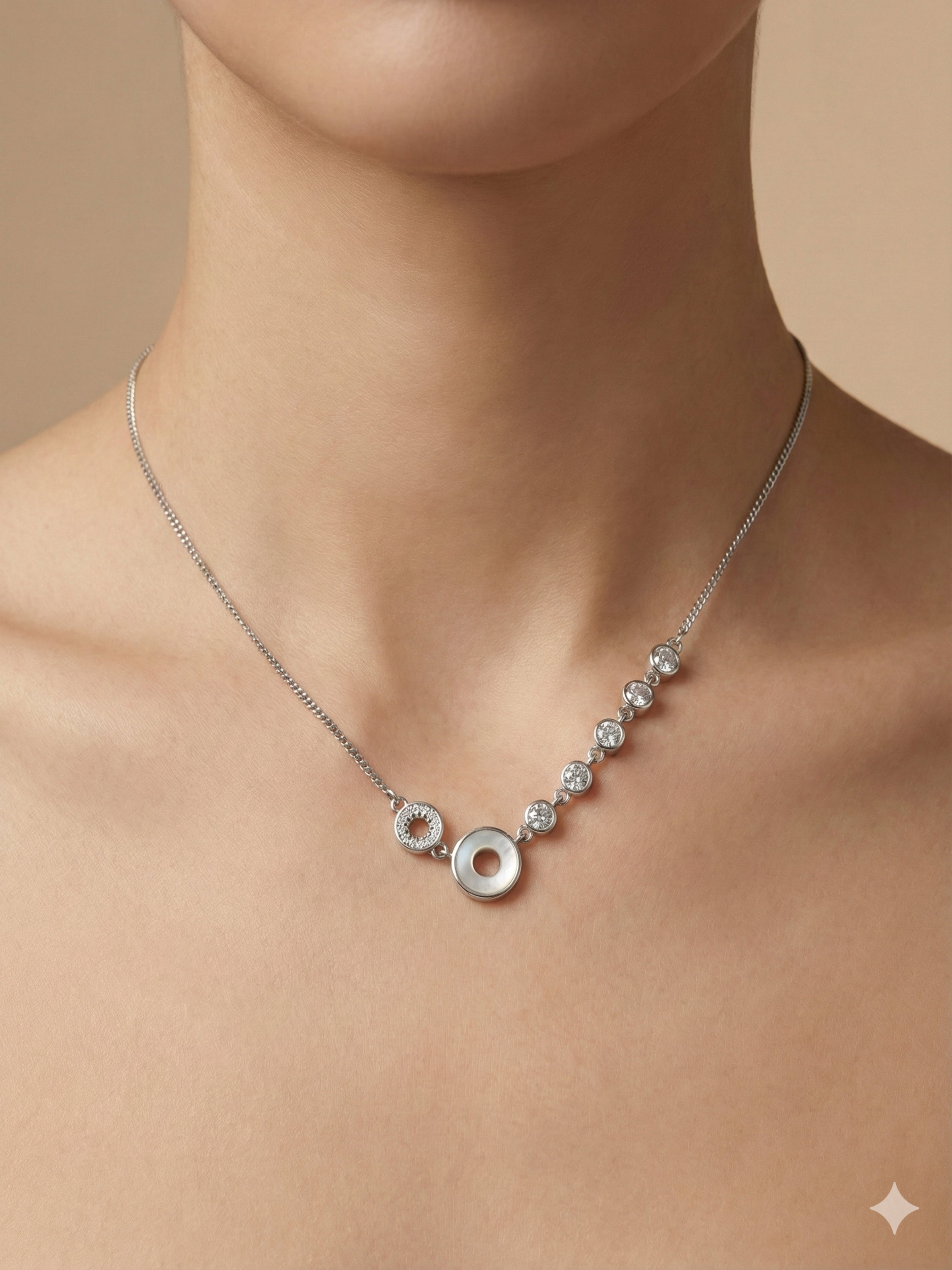 Asymmetric Orbital Crystal Necklace