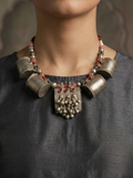 Tribal Amulet Tassel Antique Necklace