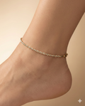 Two-Tone Twisted Rope Anklet