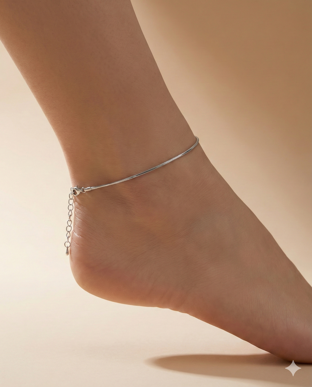 Sleek Snake Chain Anklet