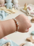 Dual-Tone Rose Gold Bead Kadli