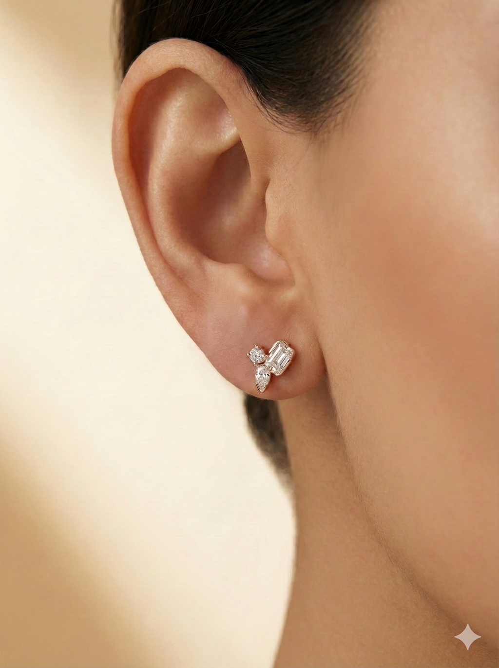 The Emerald Petals Drop Earrings