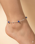 Blue Evil Eye Charm Anklet