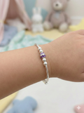 Royal Purple Lattice Bead Kadli Set