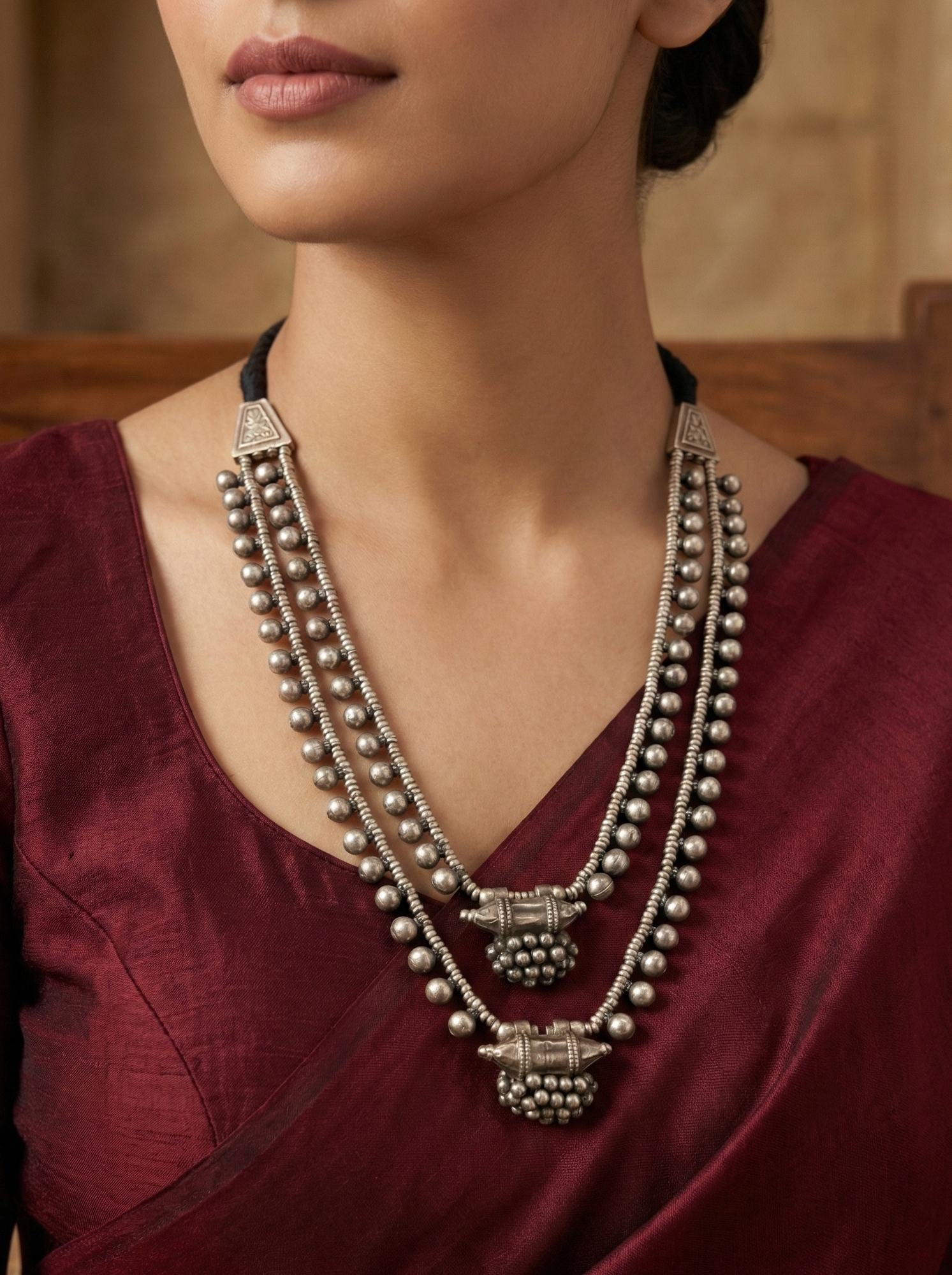Dual-Strand Ghungroo Mala