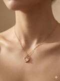 Rose Gold "Return to Love" Double Heart Necklace