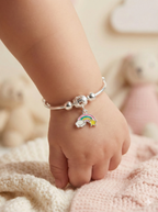 Over the Rainbow Silver Baby Kadli Set