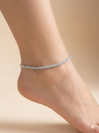 Braided Herringbone Anklet