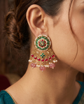Lotus Lattice Heritage Pearl Earrings