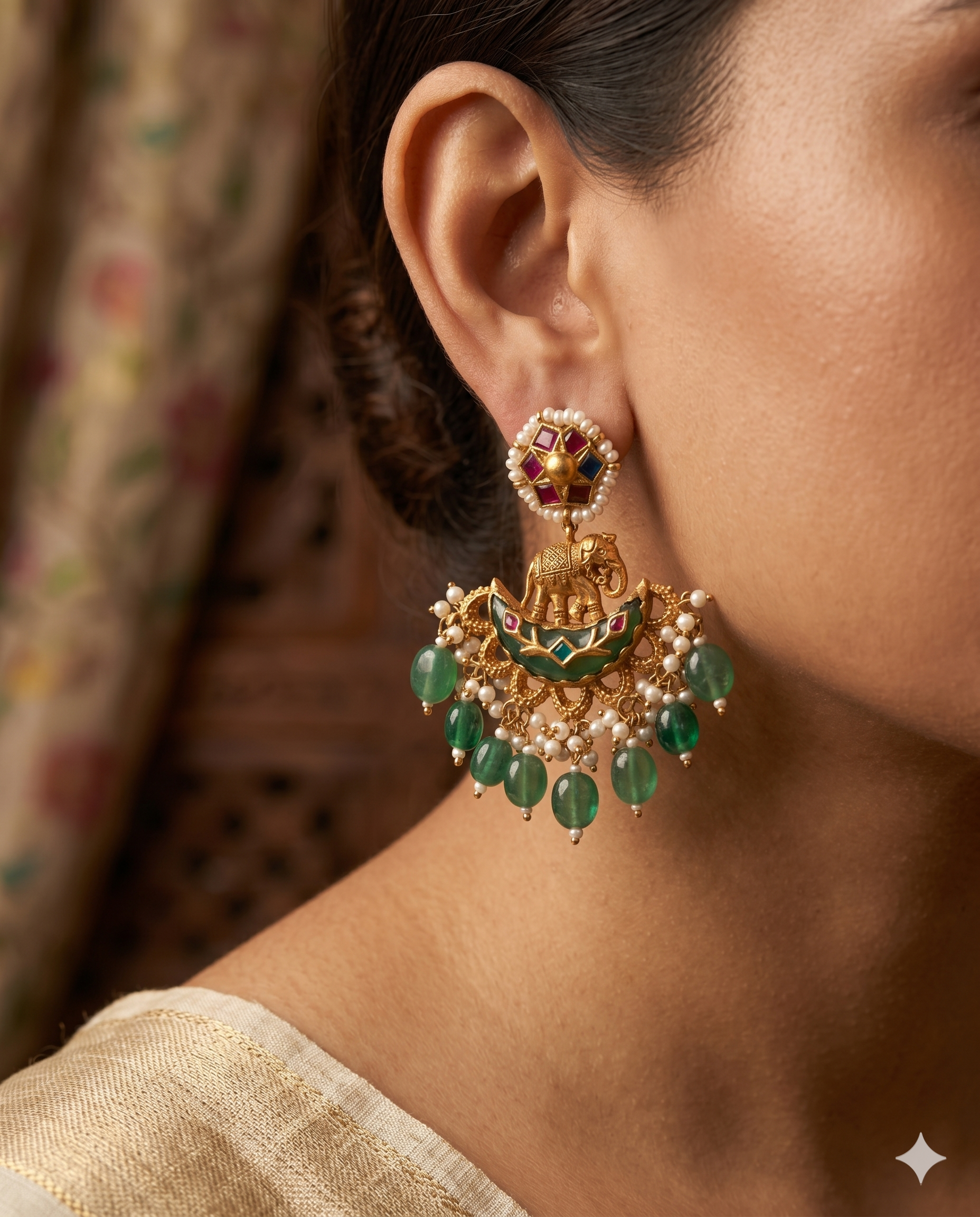 Heritage Crescent Tusker Statement Chandbalis