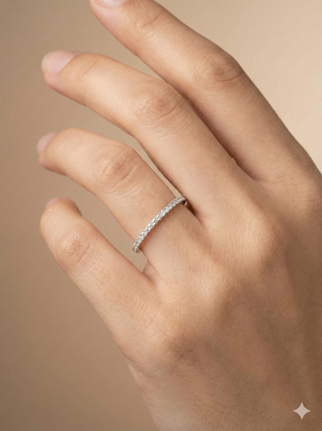 Dainty Micro-Pave Eternity Ring