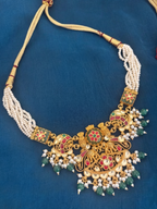Royal Elephant Motif Pearl Strand Heritage Necklace