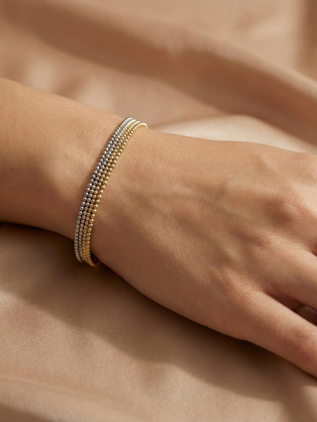 Tri-Color Strand Bracelet