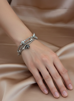 Stacked Multi-Strand Charm Bracelet