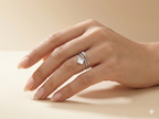 Triple Strand Clover & Heart Mother of Pearl Ring