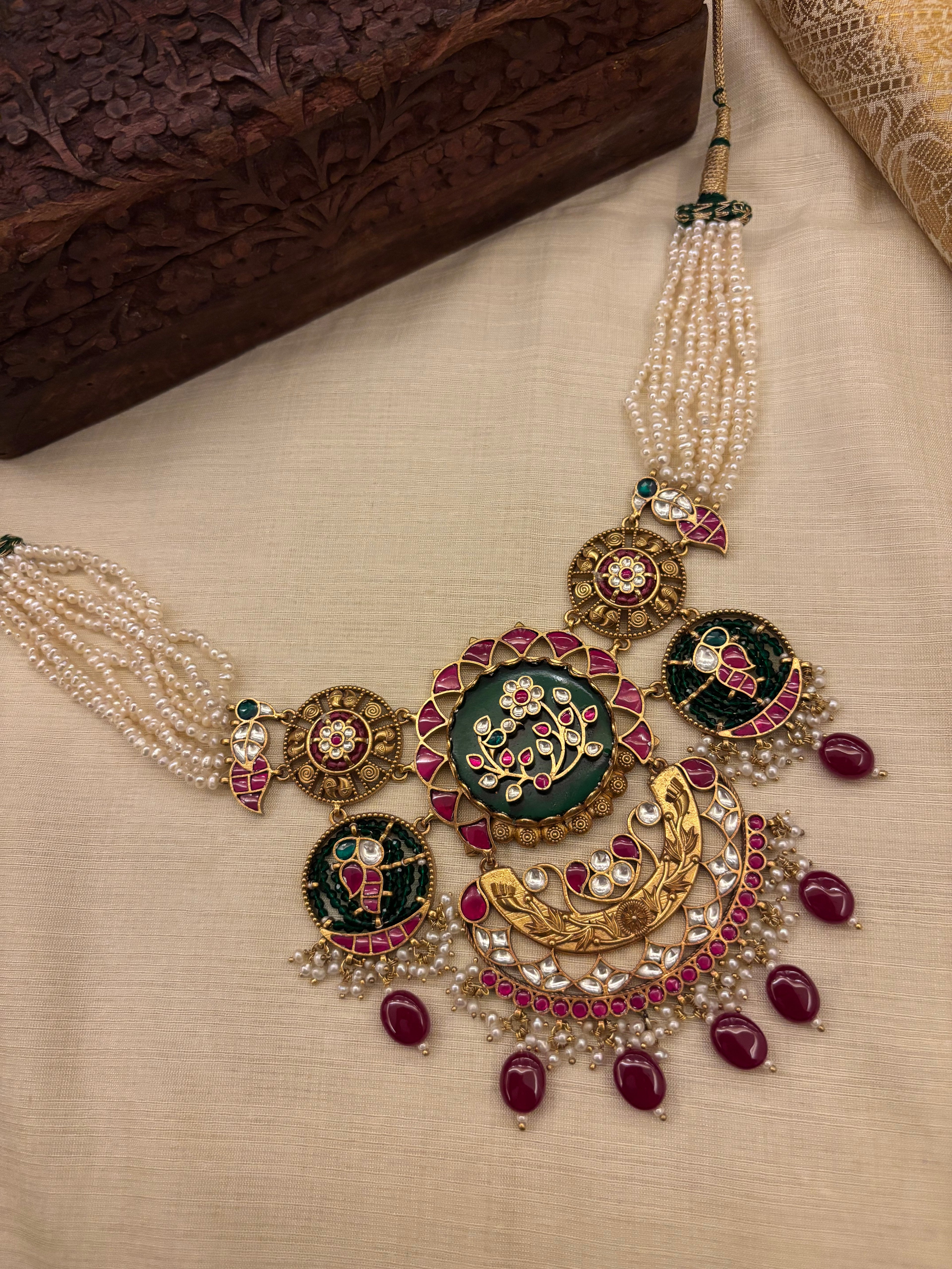 The Royal Meenakari Tapestry Necklace